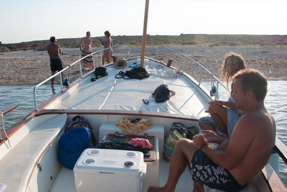 Llaud de alquiler en Formentera con patrón, navegación clásica por las Baleares. Laud scotty